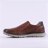 Imac Bergamo Slip On Casual Shoe - Brown Navy